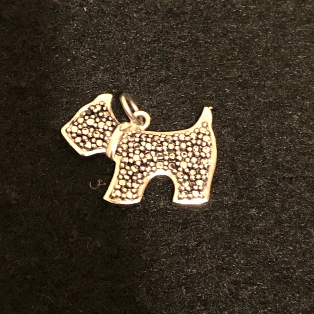 Marcasite dog pendant